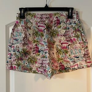 J. Crew Harbor Print Linen Sailor Shorts - NWOT